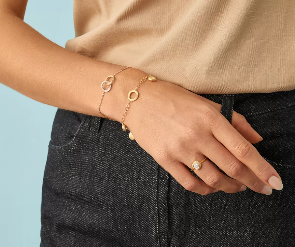 Online Marco Bicego Amore Infinito Armband Aus Gold Mit Diamanten Und Verstellbarer Kette