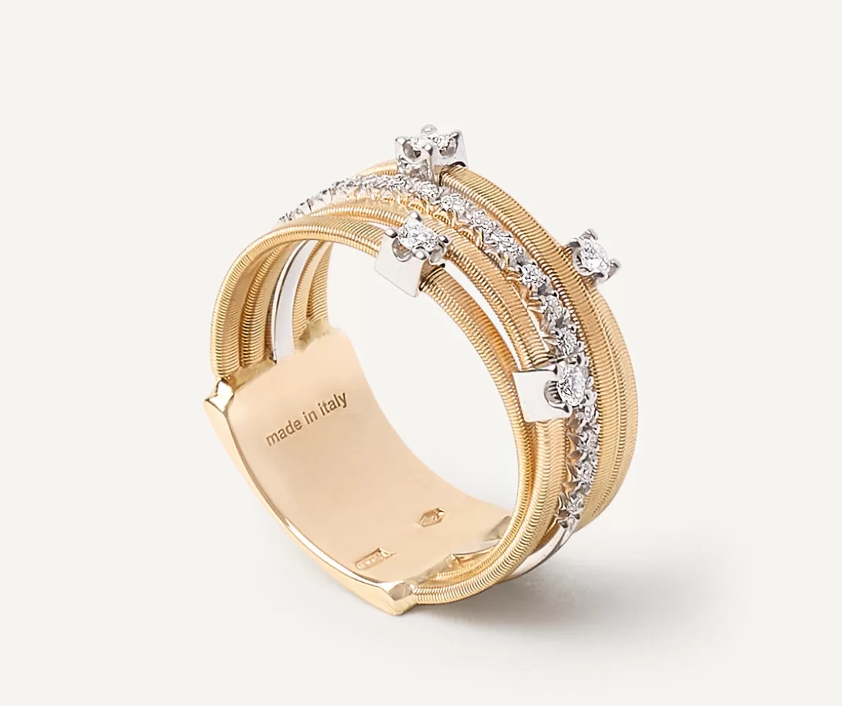 Online Marco Bicego Funfreihiger Ring Aus Gold Mit Diamanten