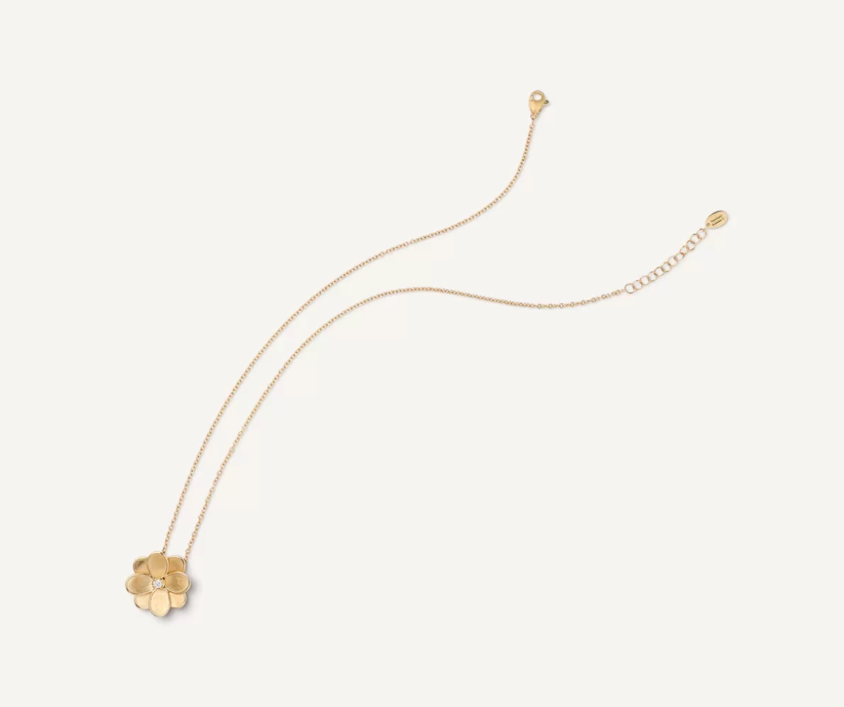 Cheap Marco Bicego Halskette Aus Gold Mit Anhanger Mit Diamantpave