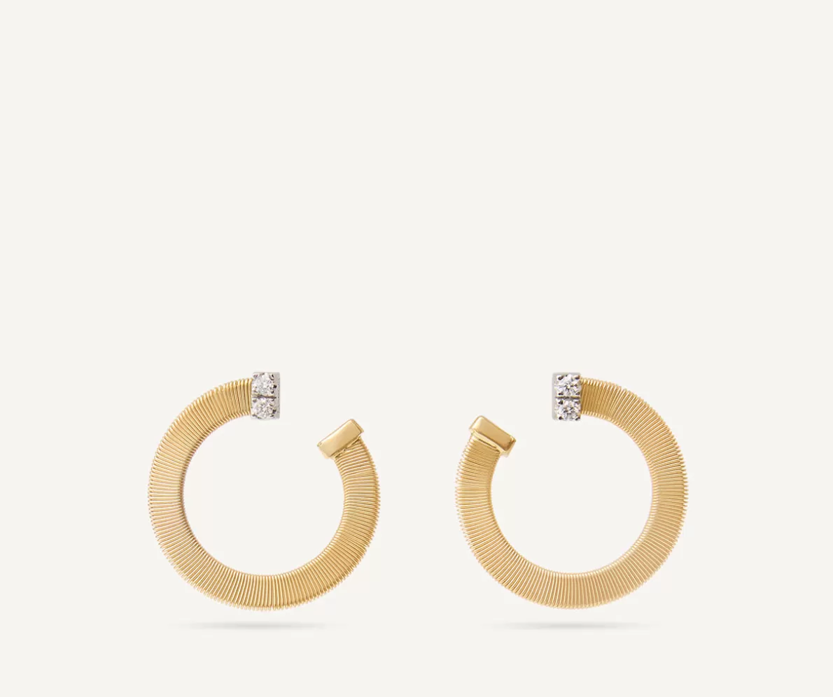 Clearance Marco Bicego Hoop-Ohrring Aus Gold Mit Diamanten, Klein