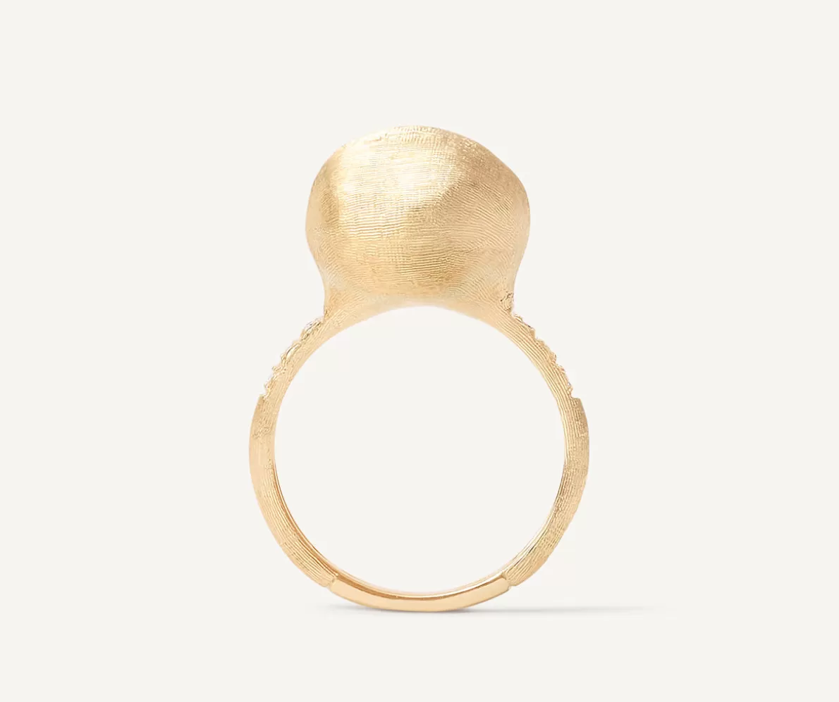 Cheap Marco Bicego Ring Aus Gold Mit Diamanten Und Goldkugel